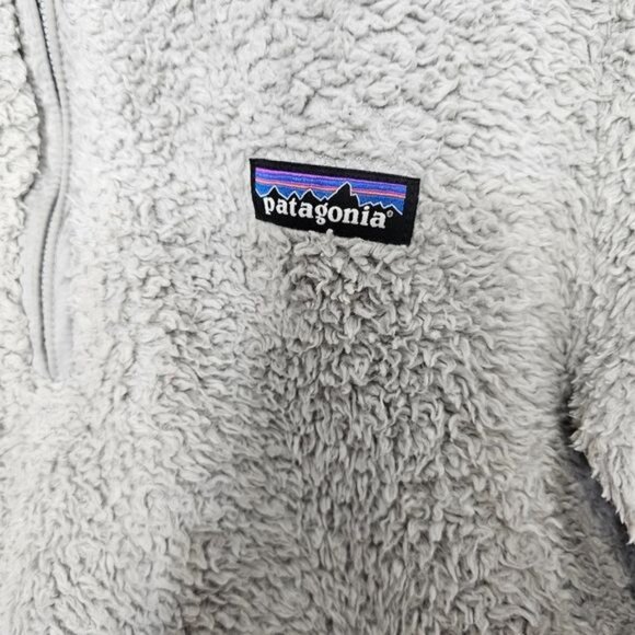 Patagonia Grey Fleece Quarter Zip Pullover Sweatshirt Small - Picture 5 of 7